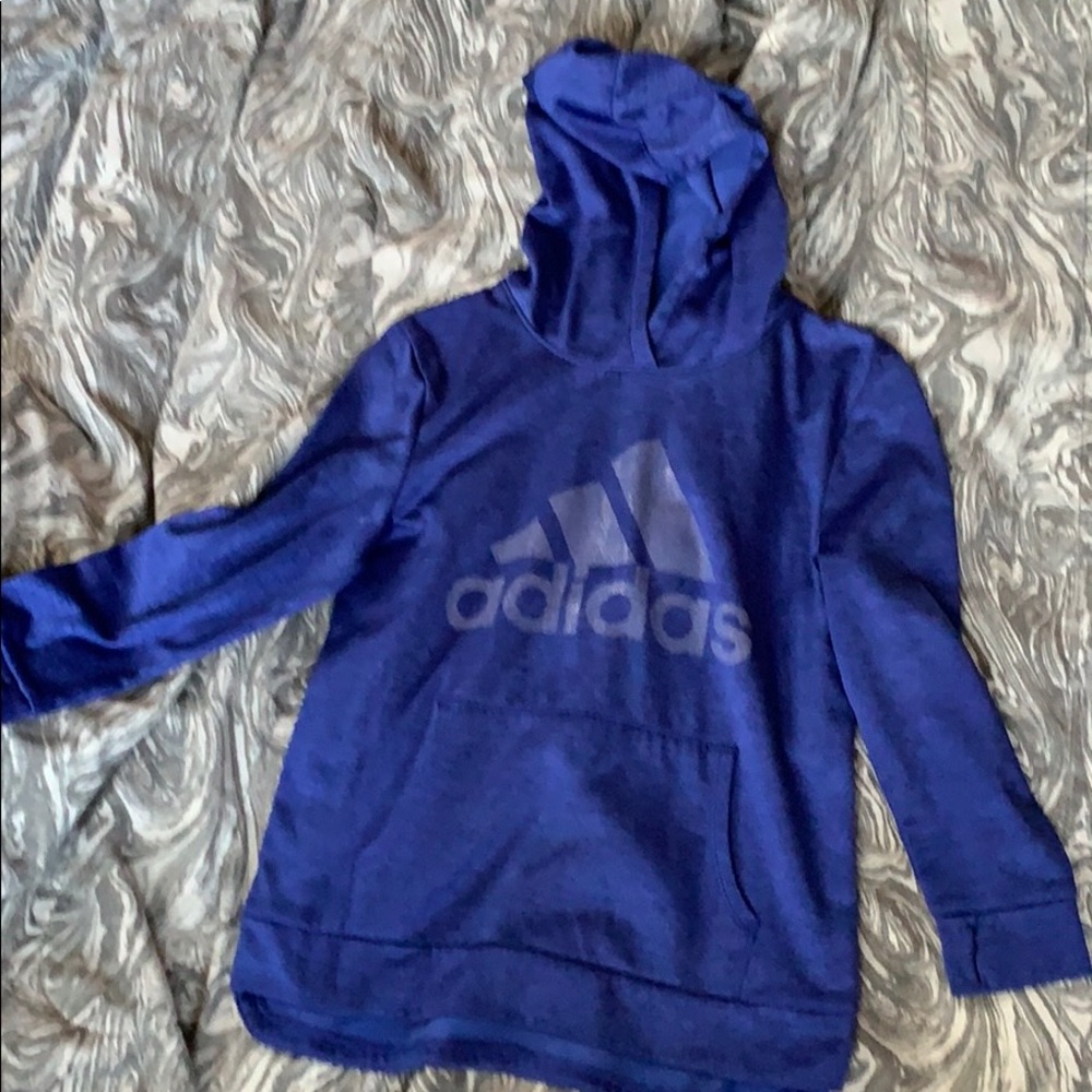 Blue Adidas hoodie